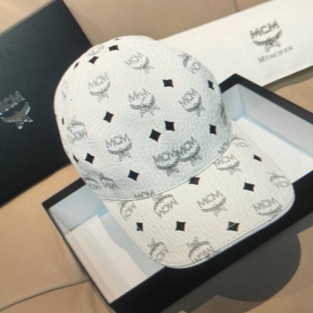MCM White Hat Baseball Cap